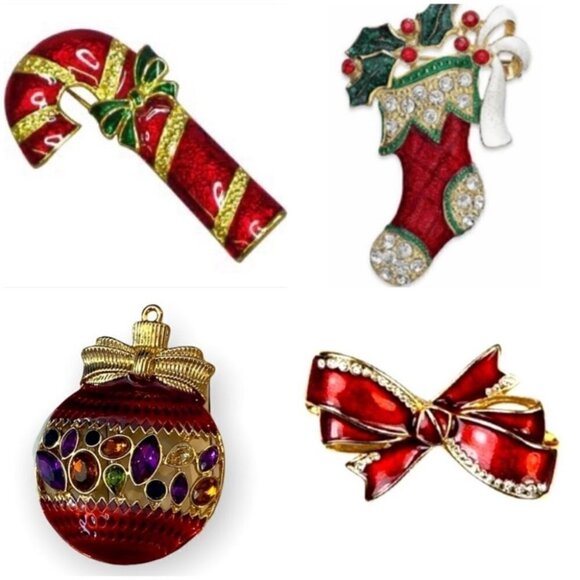 𝅺MACY’S candy can brooch for Christmas Holiday - Picture 3 of 9